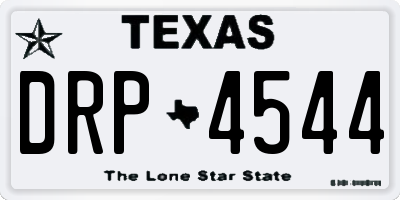 TX license plate DRP4544