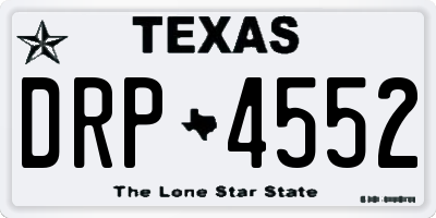 TX license plate DRP4552