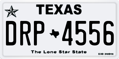 TX license plate DRP4556