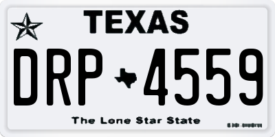 TX license plate DRP4559