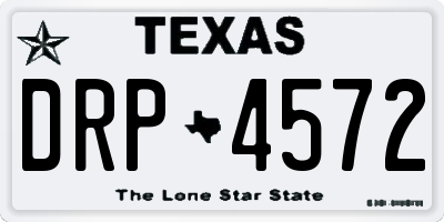TX license plate DRP4572