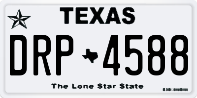 TX license plate DRP4588