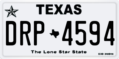 TX license plate DRP4594