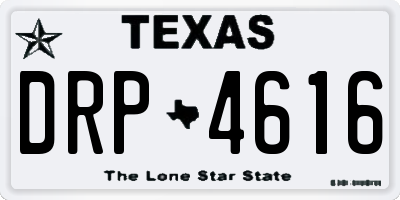 TX license plate DRP4616