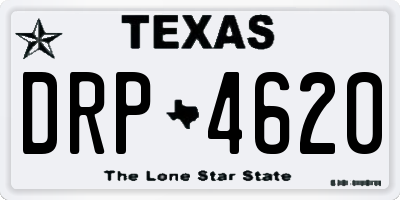 TX license plate DRP4620