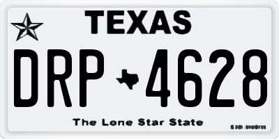 TX license plate DRP4628