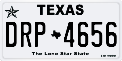TX license plate DRP4656