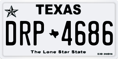 TX license plate DRP4686