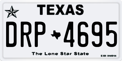 TX license plate DRP4695