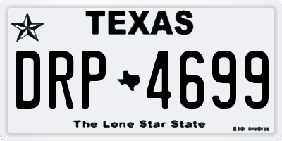 TX license plate DRP4699