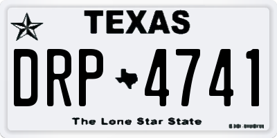 TX license plate DRP4741