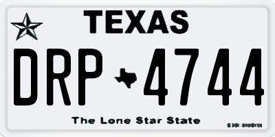 TX license plate DRP4744