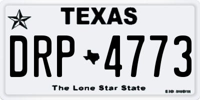 TX license plate DRP4773