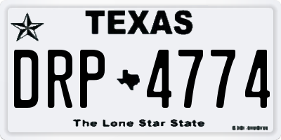 TX license plate DRP4774