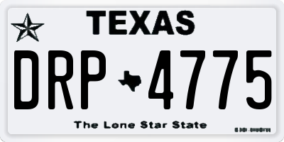 TX license plate DRP4775