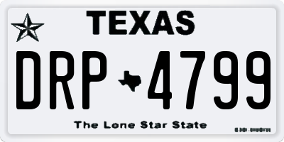 TX license plate DRP4799