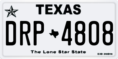 TX license plate DRP4808