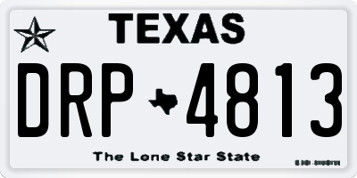 TX license plate DRP4813