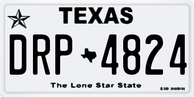 TX license plate DRP4824