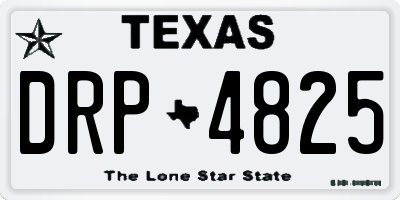 TX license plate DRP4825
