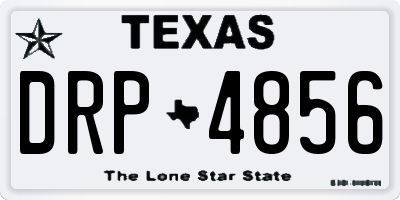 TX license plate DRP4856
