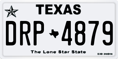 TX license plate DRP4879