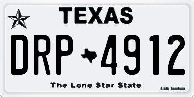 TX license plate DRP4912