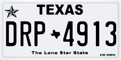TX license plate DRP4913