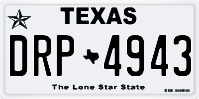 TX license plate DRP4943