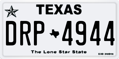 TX license plate DRP4944