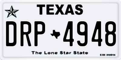 TX license plate DRP4948
