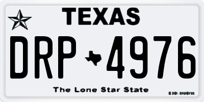 TX license plate DRP4976