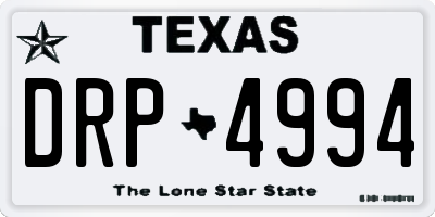 TX license plate DRP4994