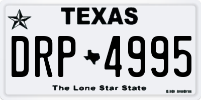 TX license plate DRP4995