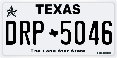 TX license plate DRP5046
