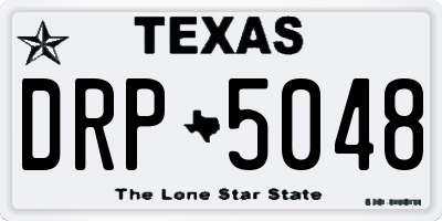 TX license plate DRP5048