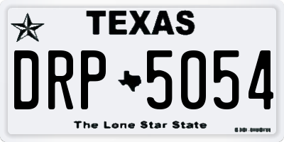 TX license plate DRP5054