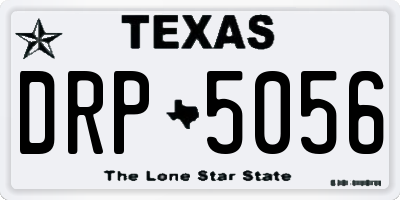 TX license plate DRP5056