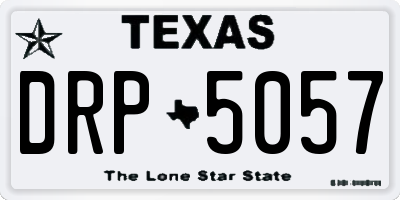 TX license plate DRP5057