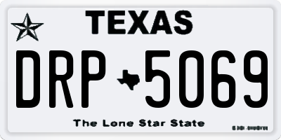 TX license plate DRP5069