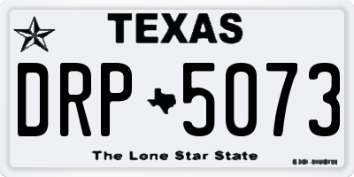 TX license plate DRP5073