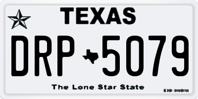 TX license plate DRP5079