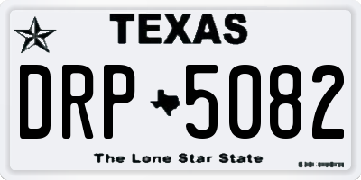 TX license plate DRP5082