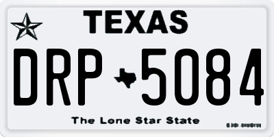 TX license plate DRP5084