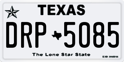 TX license plate DRP5085