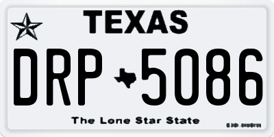 TX license plate DRP5086