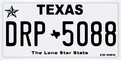 TX license plate DRP5088