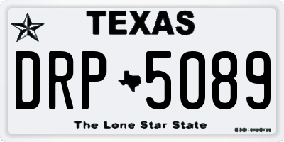 TX license plate DRP5089