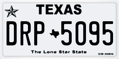 TX license plate DRP5095