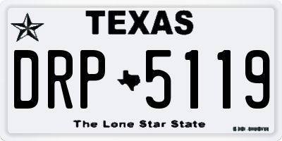 TX license plate DRP5119